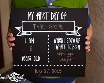 Back to School Chalkboard, Back to School Sign, First Day of School Sign, First Day of School chalkboard, Back to School Chalkboard Poster