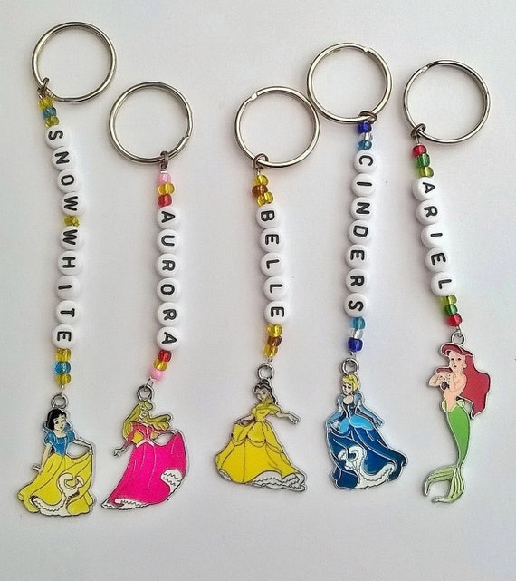 Disney Princesses Personalised Keyring/keychains Choice of