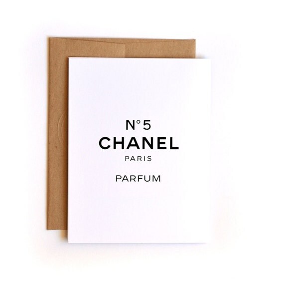 Chanel Chanel No5 Coco Chanel Greeting Card by TheParkPrintCompany