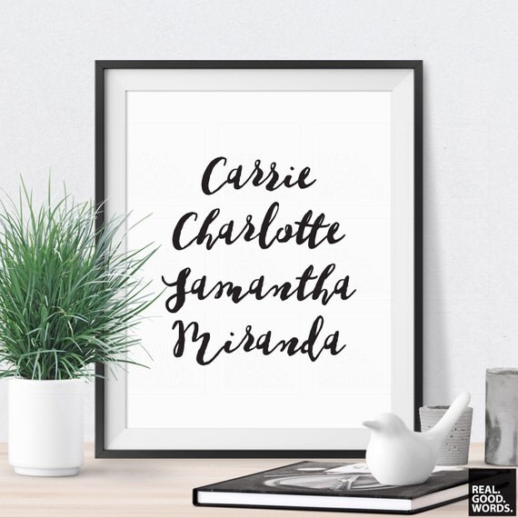 Items Similar To New York City Print Sex In The City Quote Carrie Bradshaw New York Poster 8308