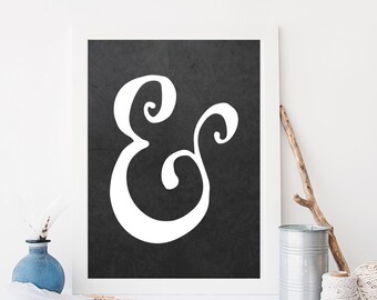 Ampersand Wall Art ampersand wall art | etsy Ampersand Wall Art ampersand wall art | etsy