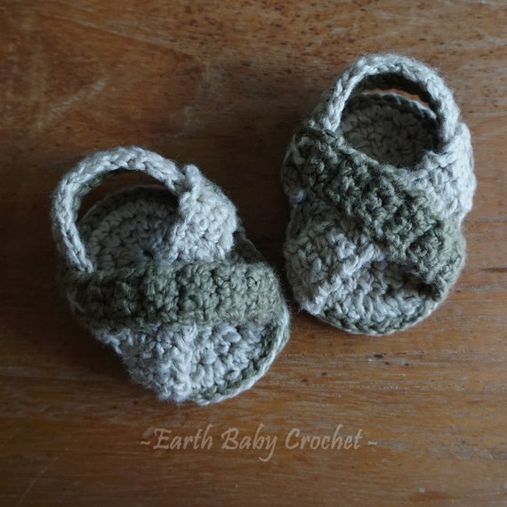 Crochet Pattern  Baby Boy Booties  Cotton Sandals Pattern  True 