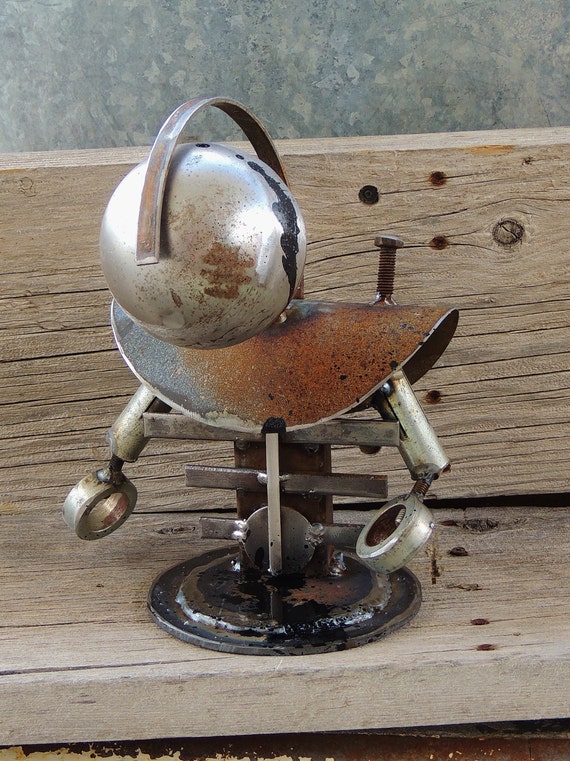 Rusty Metal Robot Salvage Steel Robot Steampunk Industrial