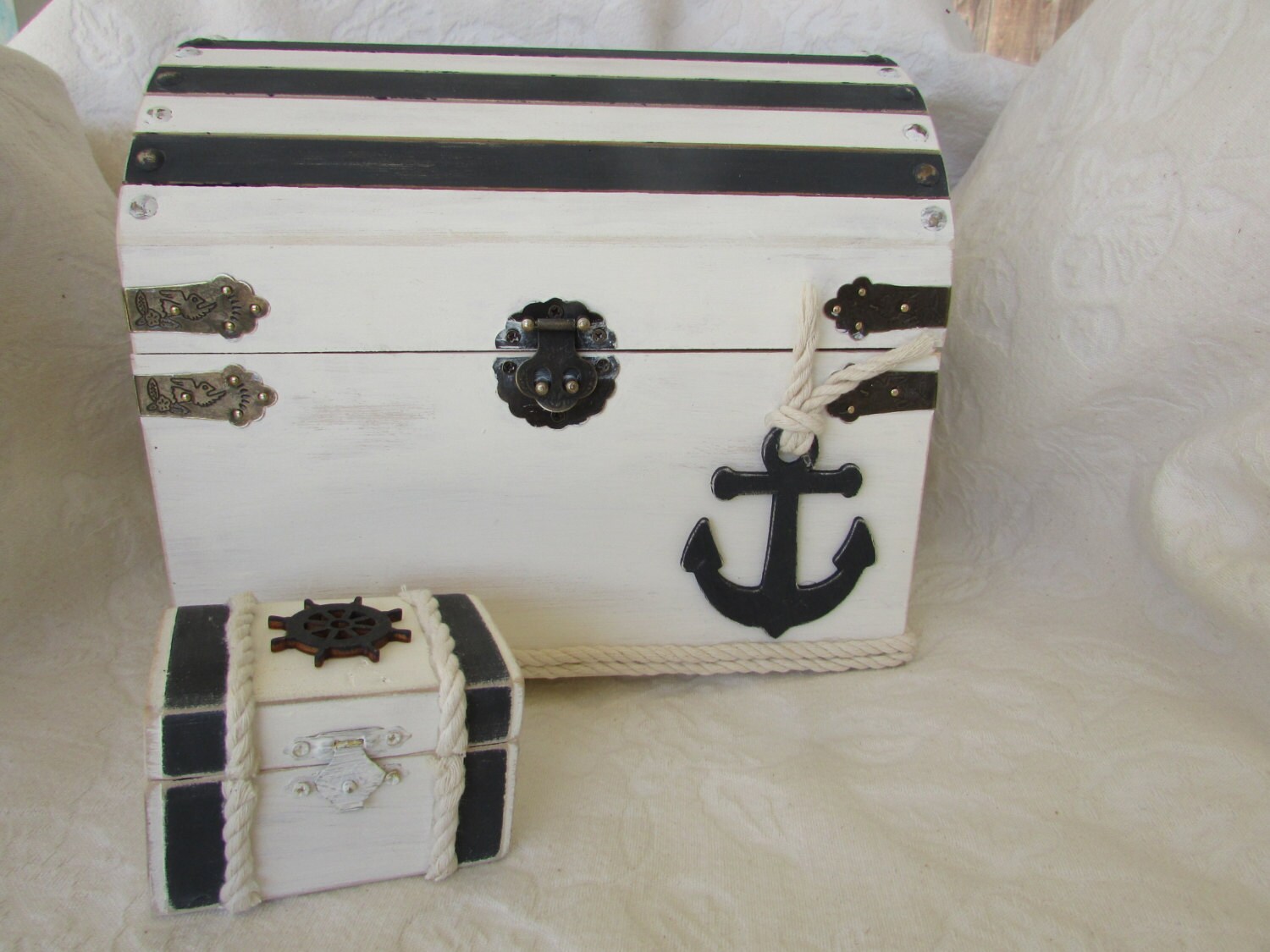 Original nautical wedding card box and Matching by