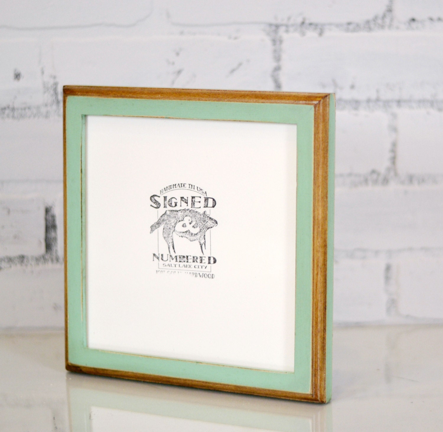 8x8 Square Picture Frame in 1x1 2Tone Style and Vintage