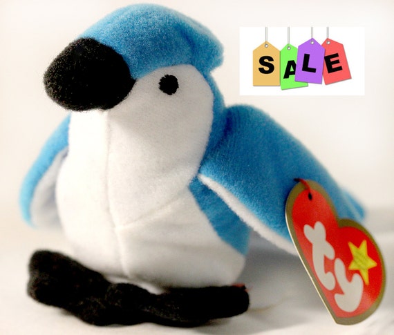 Teenie Beanie Babies Rocket the Blue Jay Ty Beanie Baby 1993