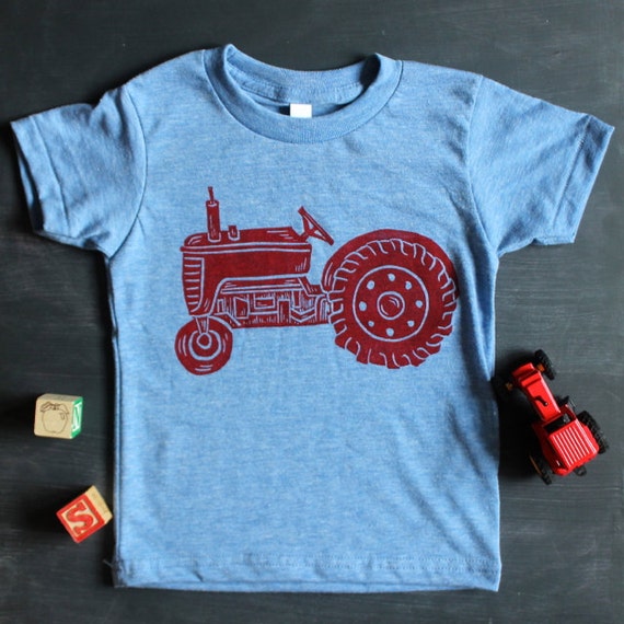 Tractor Shirt Kids Red Tractor Birthday by