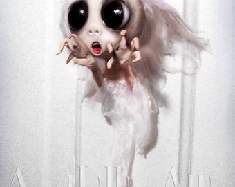 Halloween Ghost Ornament - MADE TO ORDER - Banshee Ornament