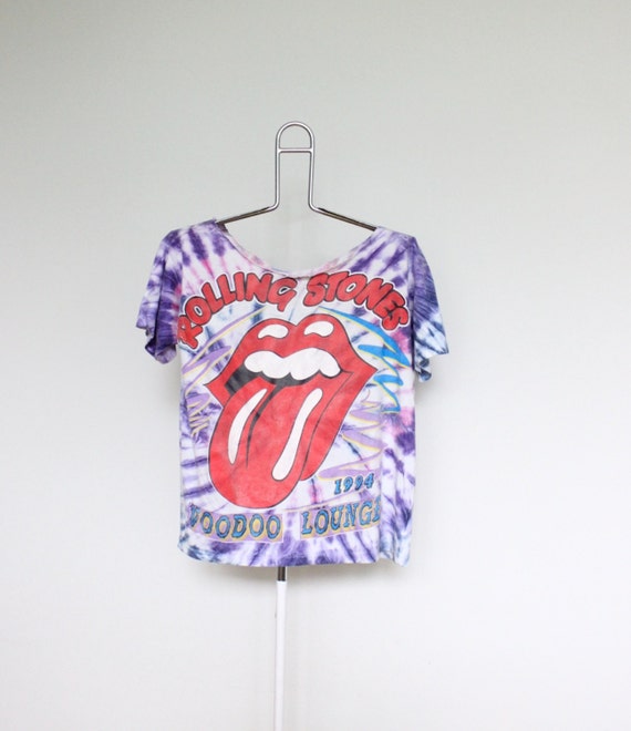 tie dye rolling stones tshirt