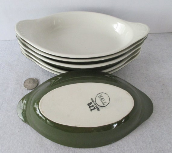 Hall Ramekins 6 Vintage Individual Bakers Servers by HobbitHouse