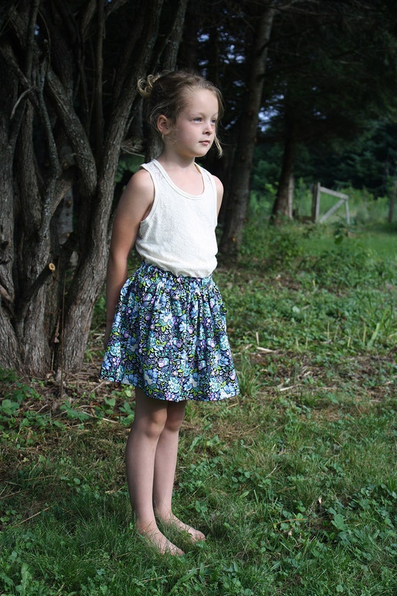 Items similar to Toddler Girls Babies Skirt 100 Cotton Charcoal and