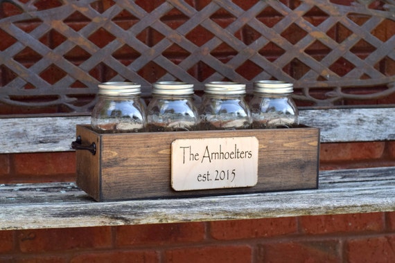 Kitchen Spice Rack -Rustic Wedding Planter Box - Barn Wood Planter Box with Handles - Rustic Planter Box - Rustic Centerpiece - Rustic Home by CountryBarnBabe