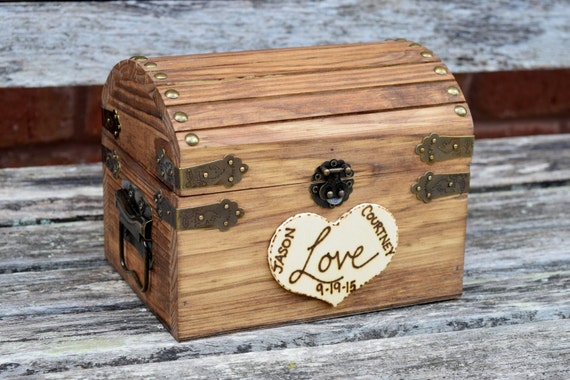 Rustic Wedding Chest - Love Letter Chest - Love Notes Chest - Rustic Wedding - Wishing Tree - Wishing Well Chest - Anniverysay Gift - Memory by CountryBarnBabe