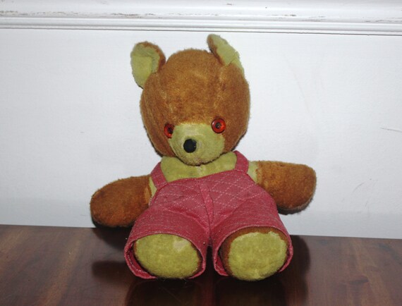 red yellow teddy bear