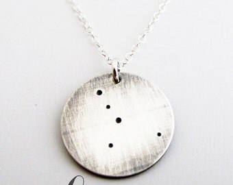 Constellation Necklace - Lunar Jewelry- Sterling Silver Necklace - Cancer Necklace - Zodiac Necklace - Constellation Jewelry