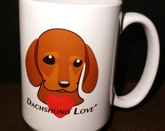 Dachshund Mug, dog mug, <b>custom mug</b>, unique mug, unique coffee mug, <b>...</b> - il_340x270.822025803_ssqq