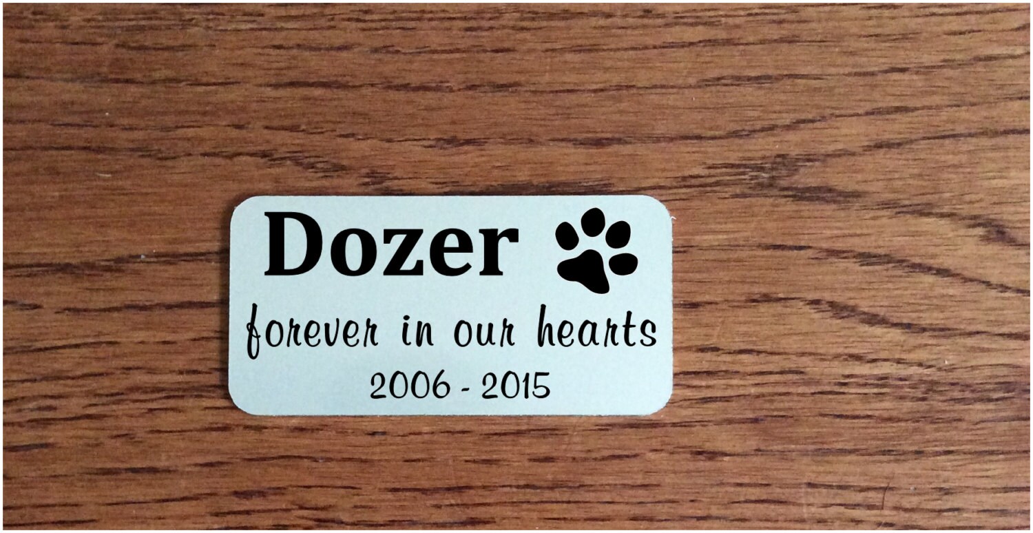 Metal Name Plate Pet memorial metal ID name tags name