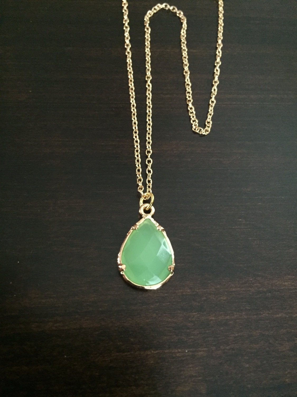 green necklace for wedding