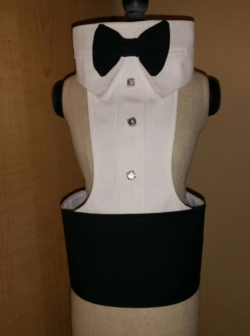 Dog Tuxedo Shirt/Formal Attire by digginitdesigns on Etsy