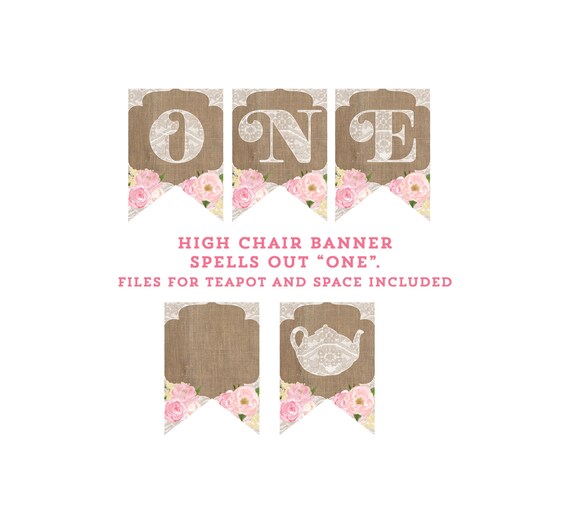 Printable High Chair Birthday Banner | items similar to printable one banner high chair birthday Printable High Chair Birthday Banner | items similar to printable one banner high chair birthday
