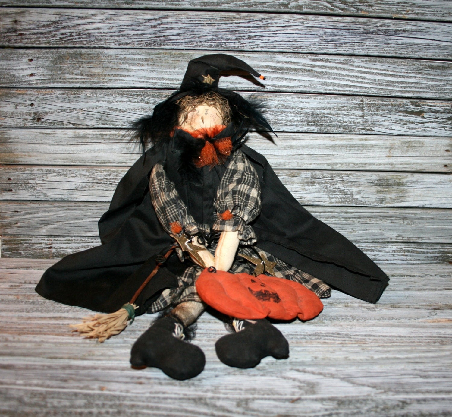 Primitive Halloween Decor Cute Witch Doll Home by - Cute Witch Decorations Primitive Halloween Decor Cute Witch Doll Home by - Cute Witch Decorations