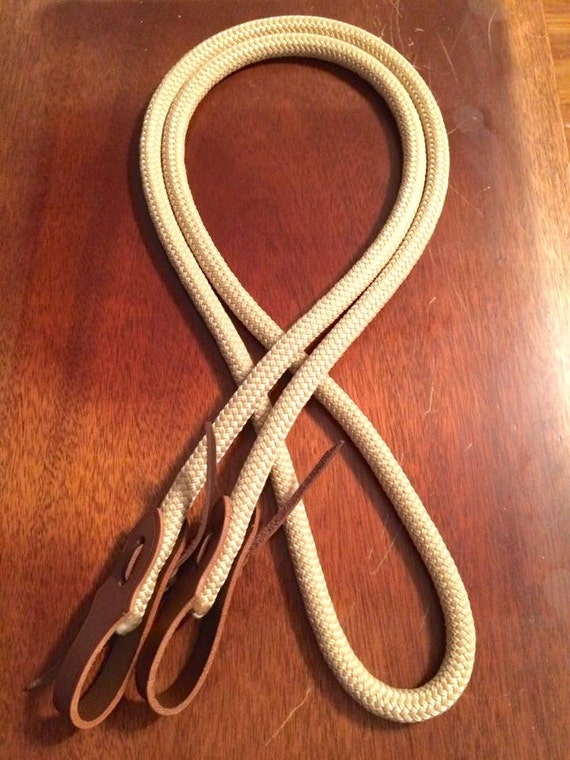 Custom Loop Rope Reins with Slobber Straps by CounterCanterDesigns
