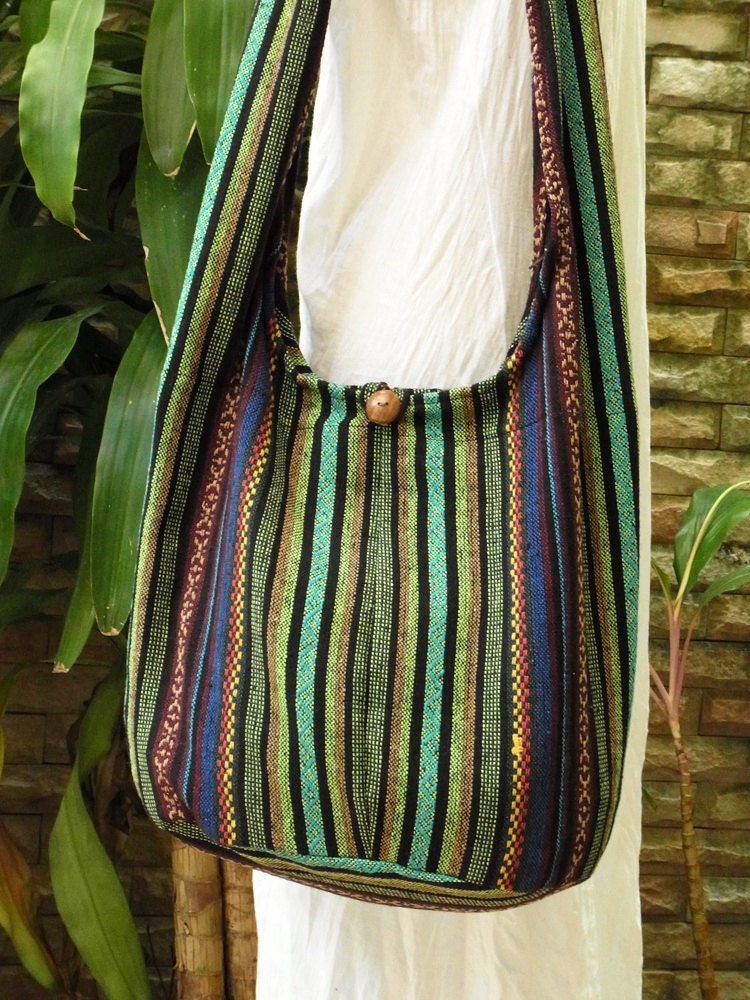 Crossbody Bag Hobo Boho Bohemian Hippie Hippy Large Vegan