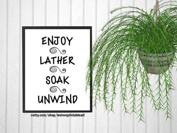 bathroom art print bathroom quote printable art quote