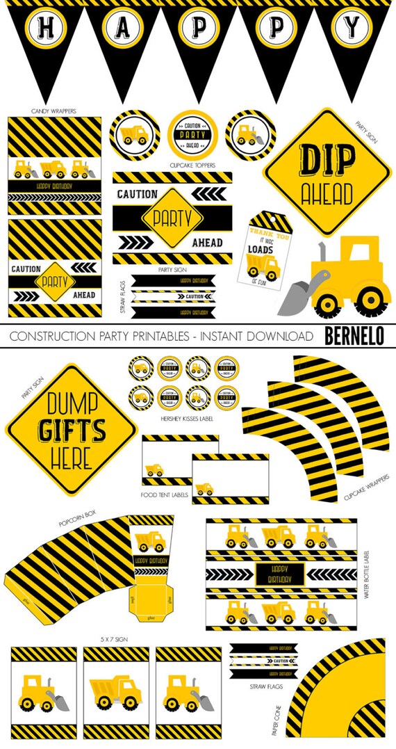 It's just a picture of Lucrative Construction Party Printables It's just an image of Lucrative Construction Party Printables