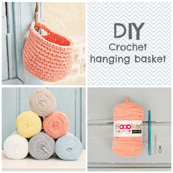 DIY Crochet hanging basket kit with free step by step