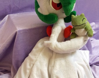 Pokemon inspired Mega Gardevoir (Mega Sirnight) (60 cm high) plushie made of minky, full poseable art doll!