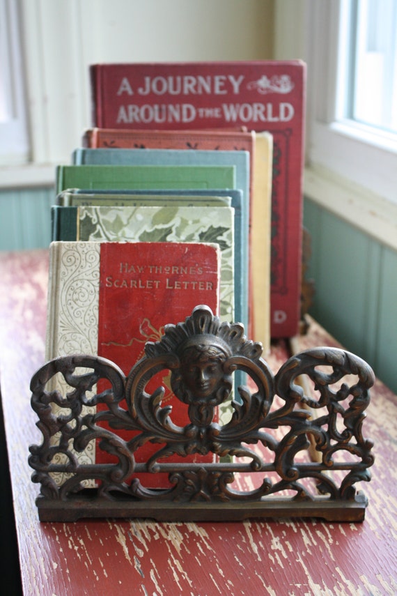 art nouveau book ends