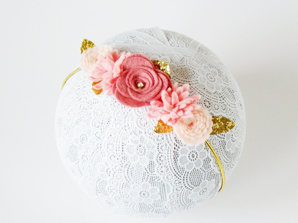 pink crown headband baby mini flower crown newborn pink crown headband baby mini flower crown newborn