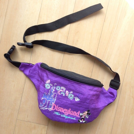 1990's Disneyland Fanny Pack 91' The Original / Purple