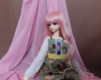 MSD 1/4 BJD dress and knitted top