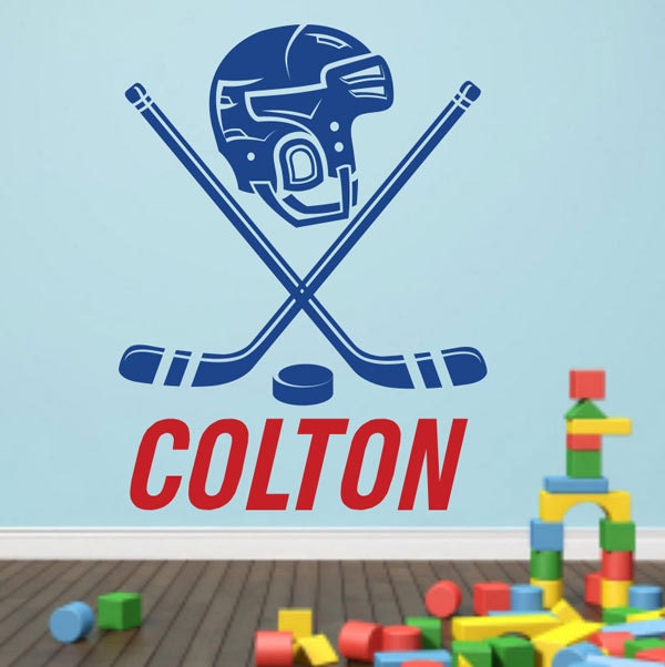 Ice Hockey Wall Decal Art Decor Sticker hockey decor hockey