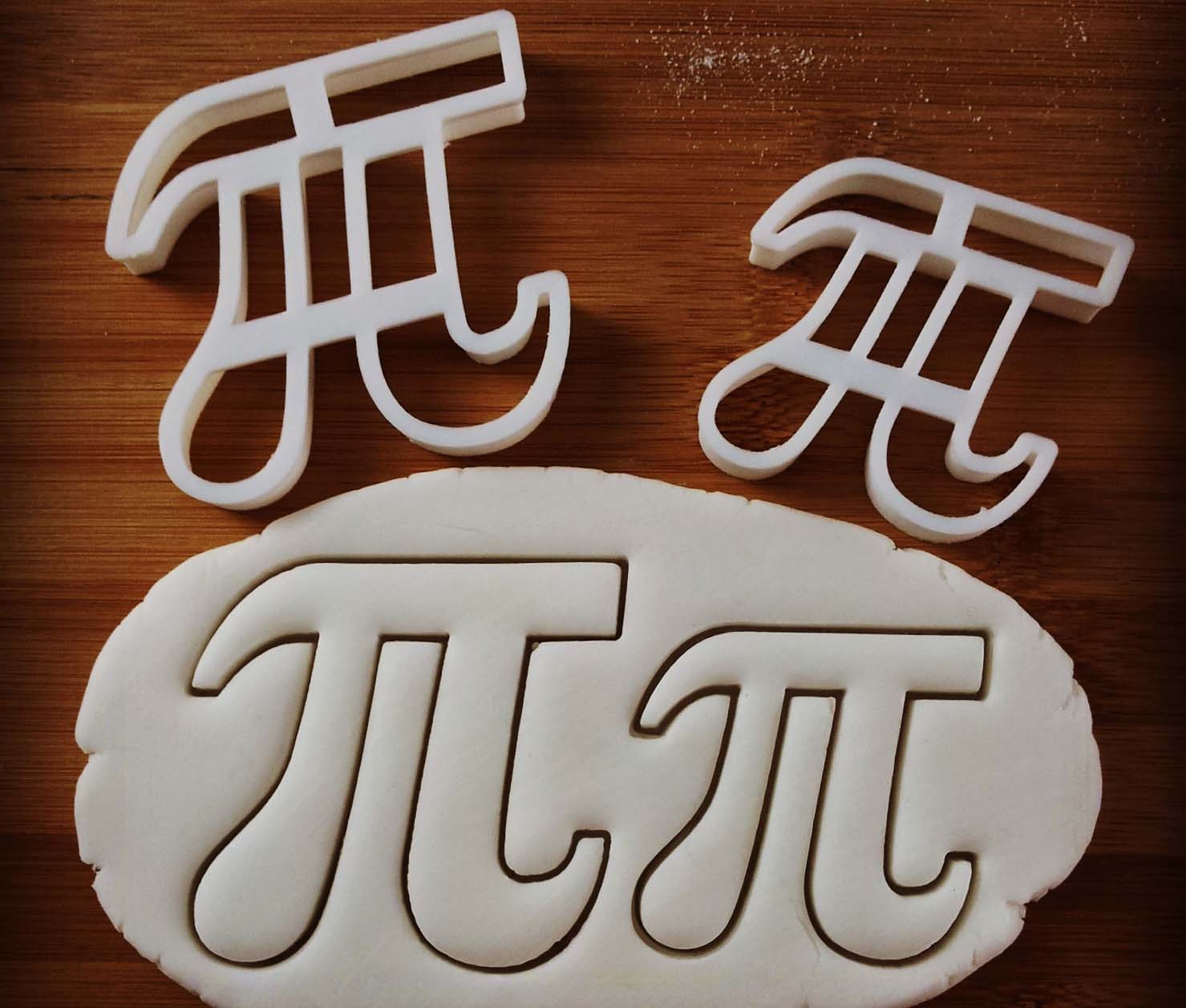 Pi cookie cutter 2 sizes to choose from biscuit dough