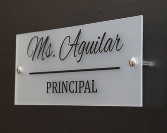 Acrylic Sign Office Decor Wall Sign Front Desk Reception Office Accessories for Business (Shown as 5 x 12 inches)