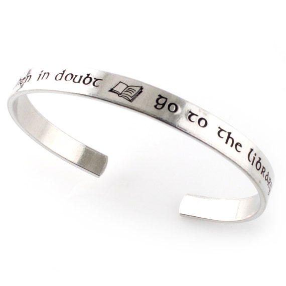 Go to the Library Handstamped Silver Bangle