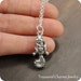 Squirrel Necklace, Silver Squirrel Charm on a Silver Cable Chain