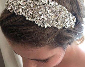 Bridal Headband - Wedding Headband - Bridal Headpiece- Bridal Hairpiece - Simply Beautiful