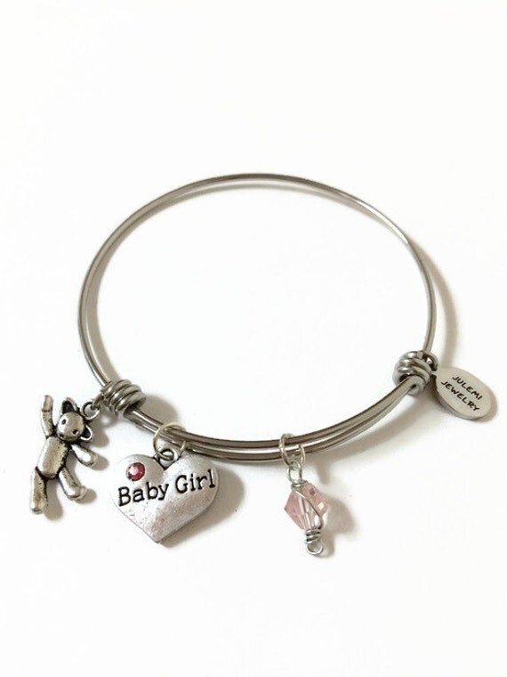 Baby Girl Expandable Bracelet It's a Girl by JulemiJewelry on Etsy