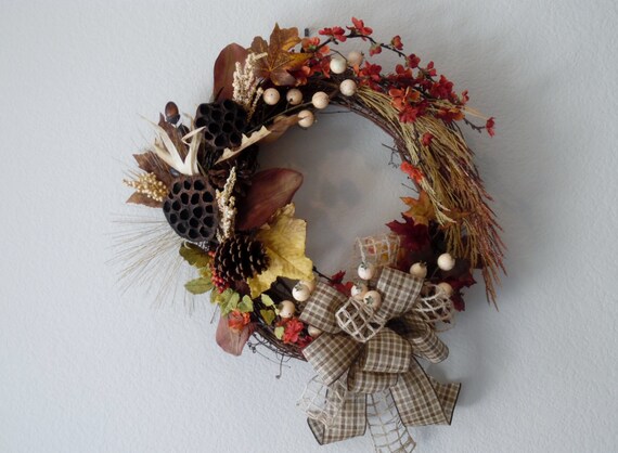 Rustic Country Wreath Rustic Design by PreciousWreaths on Etsy