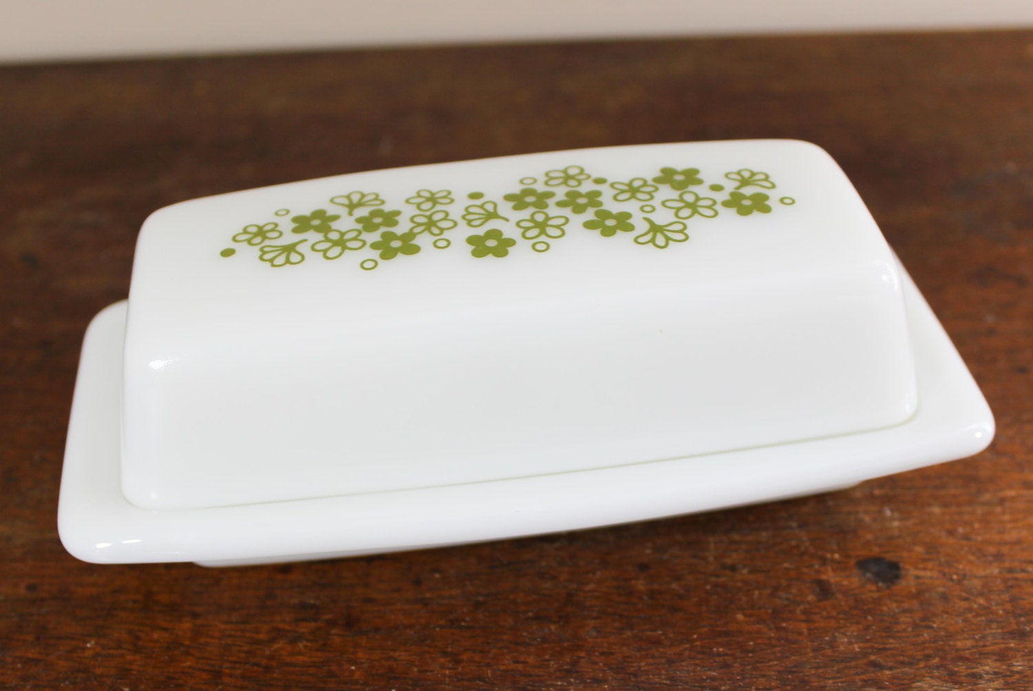 Spring Blossom Pyrex Butter Dish – Butter Bowl – Crazy Daisy – Vintage ...