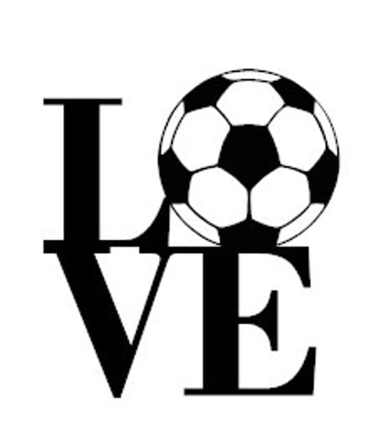 Download Items similar to Soccer Love Decall/I Love Soccer/Futbol ...