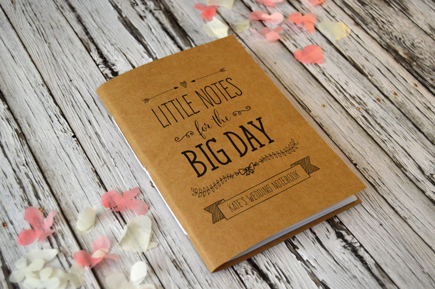 Personalised Notebook for Wedding Planning Cute Bridal
