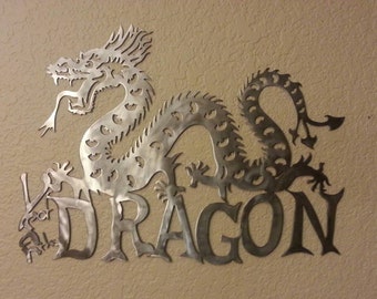 Year of the Dragon - Metal Dragon - Dragon Zodiac - Metal Art - Wall Decor