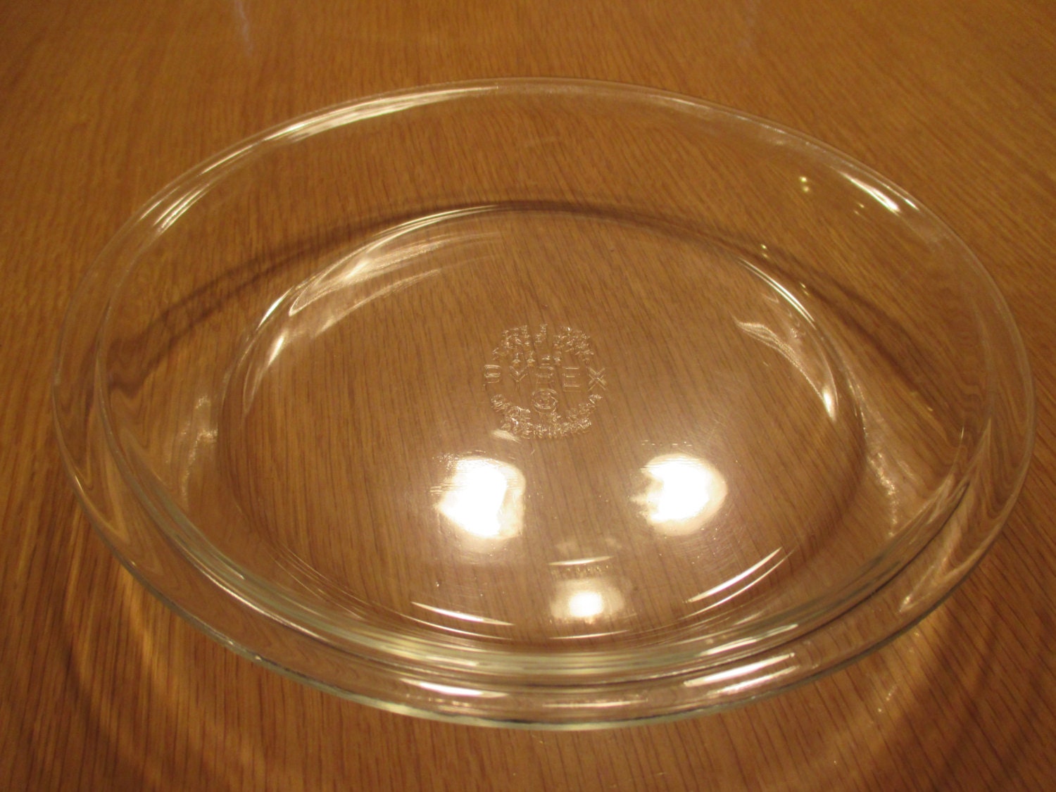 Vintage Pyrex 208 Clear Glass Pie Plate 8 inch.1950's