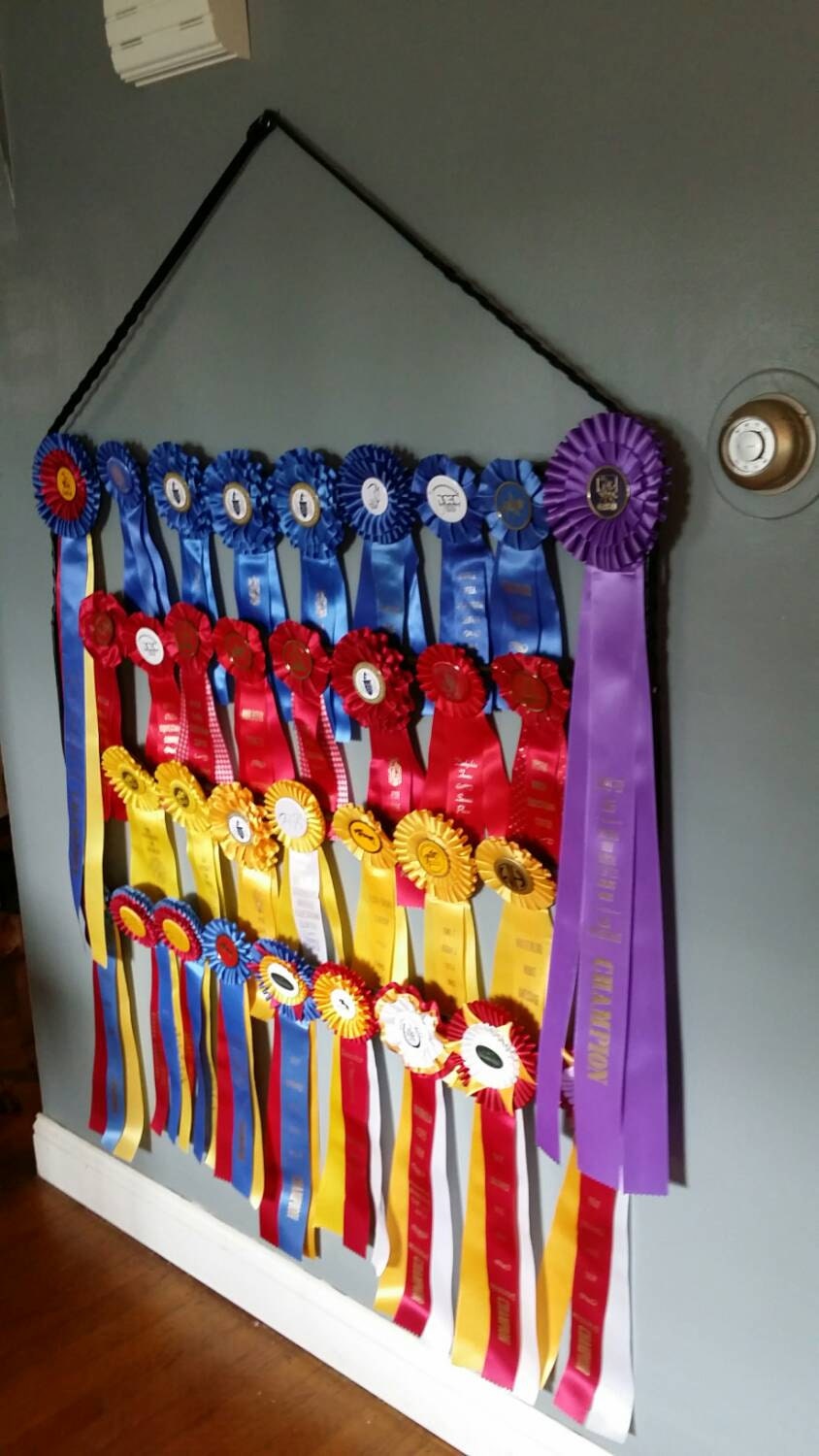 Equestrian Horse Show Ribbon Holder Display Rack Made with