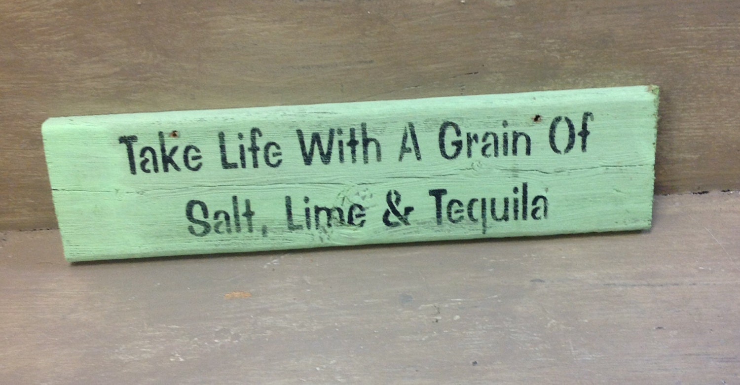 Tequila sign wood sign wooden tequila sign tequila wall
